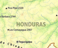 honduras map