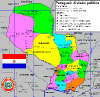 mapa de paraguay